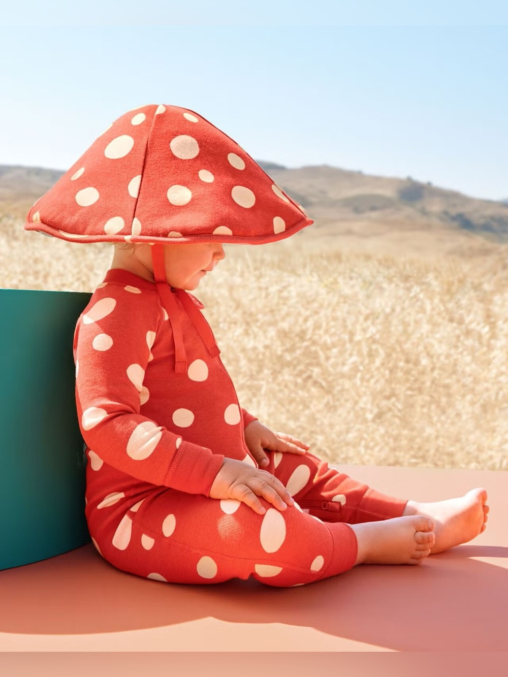 Hanna Andersson Toddler Mushroom Halloween Costume 2 piece
